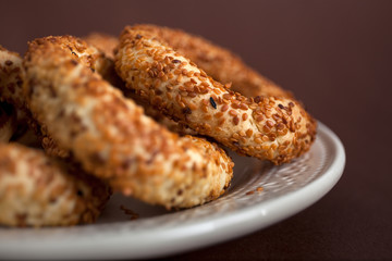 Turkish bagel, (kandil simiti)