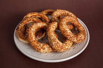 Turkish bagel, (kandil simiti)