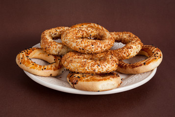 Turkish bagel, (kandil simiti)