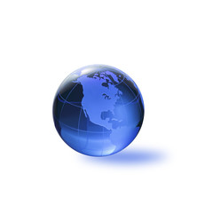Globe of the World. America/with clipping path