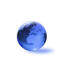 Globe of the World.Europe, Africa/with clipping path