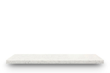 Stone shelf isolated on white background
