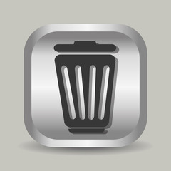 Delete or trash can Line icon