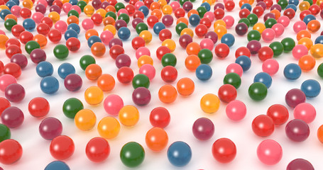 Colorful Spheres, Transparent