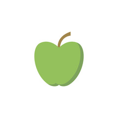 Green apple - vector illustration