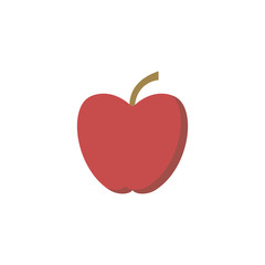 Red apple - vector illustration
