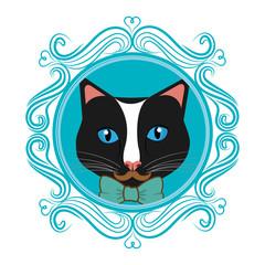 Hispter funny animal cartoon