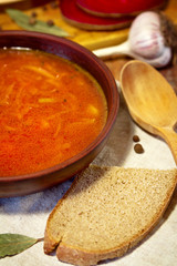 Ukrainian traditional borsch