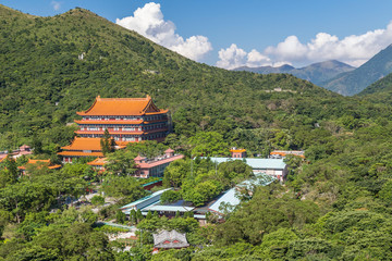Po Lin Monastery on Lantau Island, Hong  Kong - 98424744