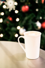 White coffee cup