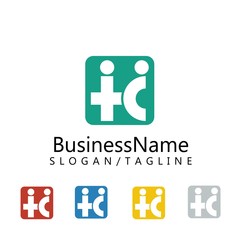 healthy club vector logo icon