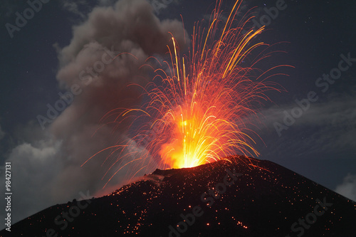 quot;Indonesia, Sumatra, Krakatoa volcano eruptingquot; Stockfotos und lizenzfreie Bilder auf Fotolia 