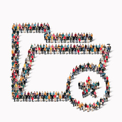 group  people  shape  folder