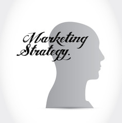 marketing strategy training brain sign concept