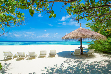 tropical beach in Maldives