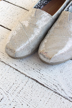 Glitter Flat Shoes