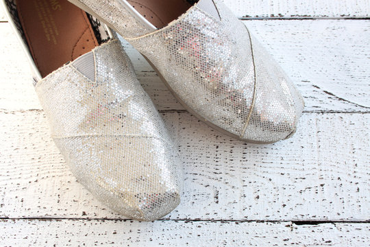 Glitter Flat Shoes