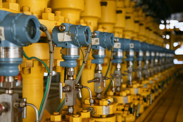 Pressure transmitter in oil and gas process , send signal to controller and reading pressure in the...