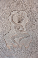 Apsara Dancers Stone Carving