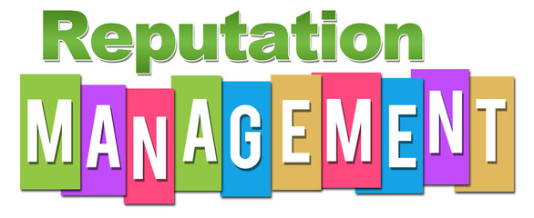 Fototapeta premium Reputation Management Professional Colorful 