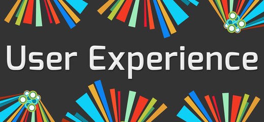 User Experience Dark Colorful Elements 
