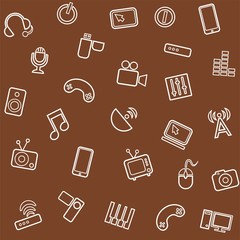 Background media, computer, video, seamless, brown/ 