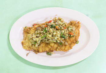 Crab omelette
