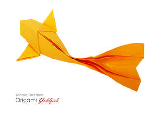 Origami paper fish - obrazy, fototapety, plakaty