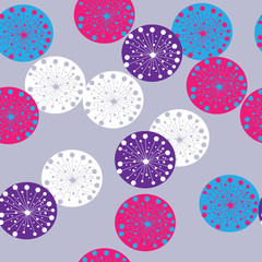 Festive abstract background of stylized circles
