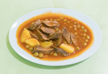Ox tongue stew
