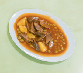 Ox tongue stew
