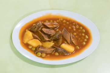 Ox tongue stew
