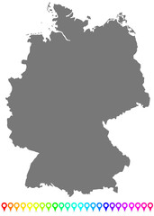 The Map of Germany Without Borders
