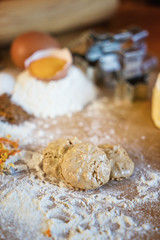 Traditional Christmas cookies from Alsace France Shallow DOF
