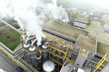 Evaporator station in a sugar mill