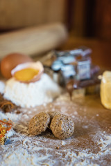 Traditional Christmas cookies from Alsace France Shallow DOF