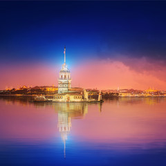 Fototapeta na wymiar Maiden Tower or Kiz Kulesi Istanbul