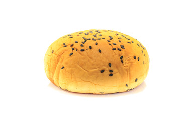 Red bean bread on white