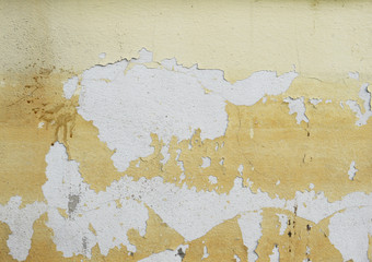 grunge old yellow wall texture