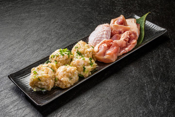 九州産　高級鶏肉　盛り合わせ　 High-quality chicken from Japan