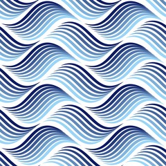 Vector seamless texture. Modern geometric background. The pattern of abstract waves.