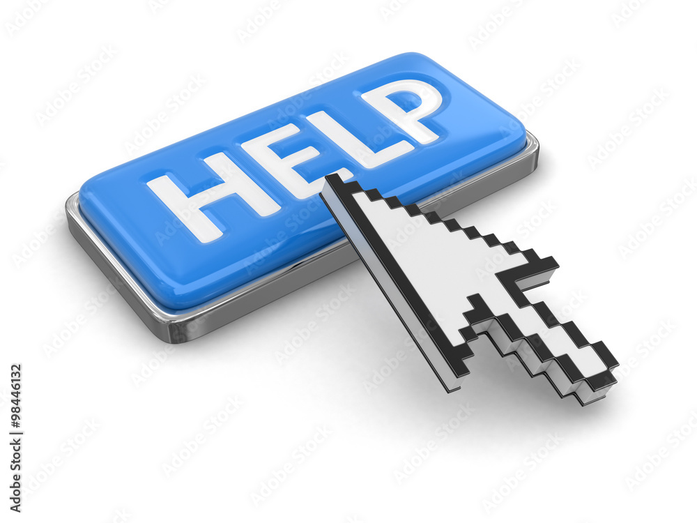 Poster cursor and button help. image with clipping path