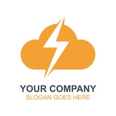 Cloud Bubble Icon Vector Logo