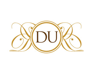 DU Luxury Ornament Initial Logo