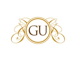 GULuxury Ornament Initial Logo