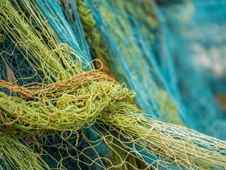 fishing nets tangled