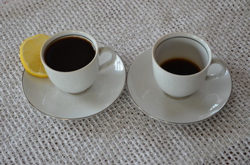 coffee, cup, tablecloth