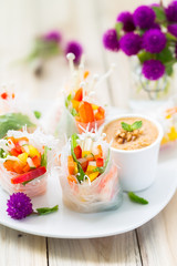 rouleaux de printemps aux légumes