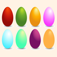 Easter colorful eggs