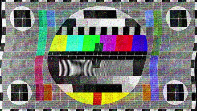 TV Noise 0958: TV Test Card malfunction (Video Loop).